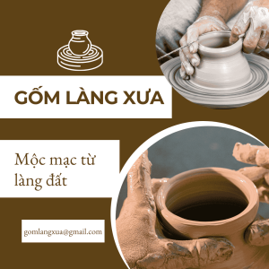 banner thương hiệu gốm làng xưa