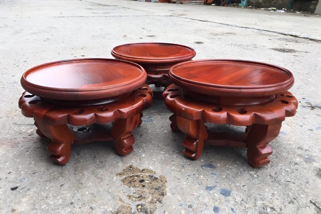 Đôn kê lục bình bằng gỗ